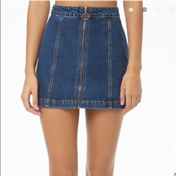 jean skirts forever 21